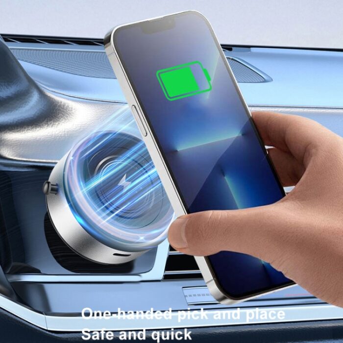 AIMITE M8 Vacuum Suction Magnetic Car Mount with Wireless Charging - Image 4