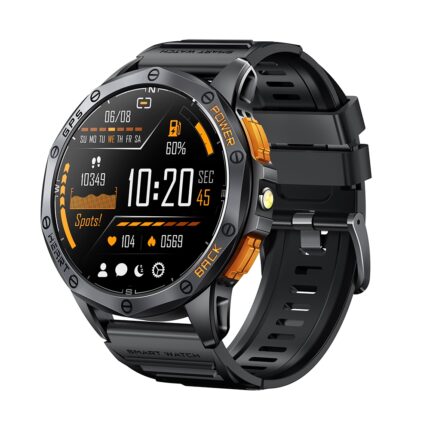 LEMFO K67 smartwatch – Black / Silver Orange
