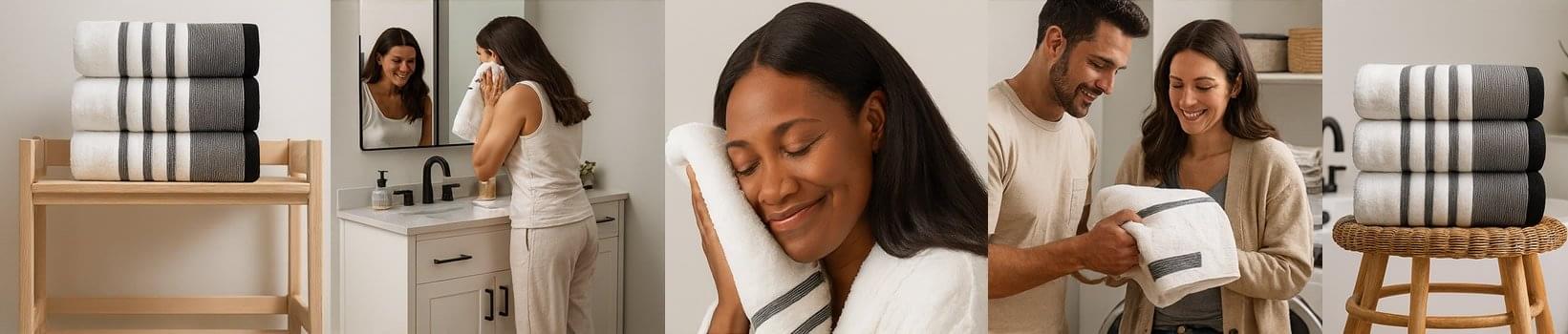 IZORRA latte 100% cotton bath towel 75x150 cm 600GSM folded”